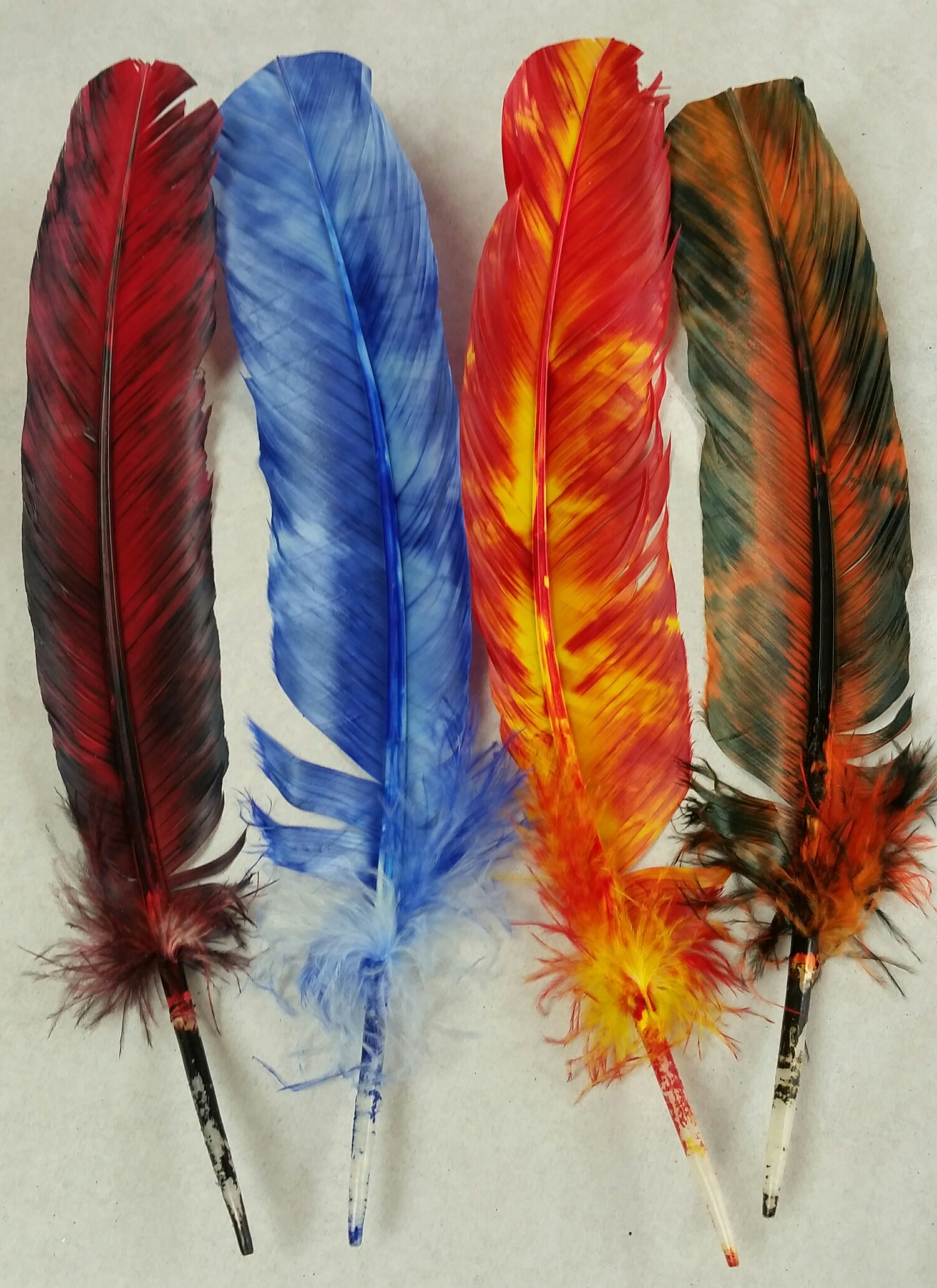 Assorted Mix Dyed Turkey Marabou Feather | Buy Craft Turkey Marabou Feathers