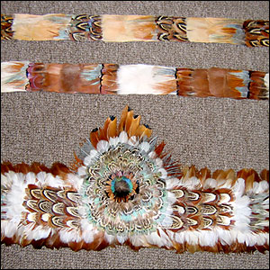 Poree's Embroidery Mardi Gras Feather Boa Hat